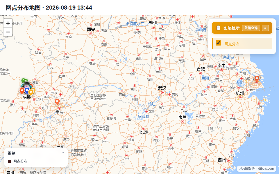 网点分布地图 · 2026-08-19 13:44 封面